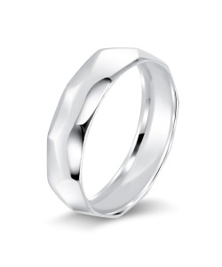 Plain Shape Silver Ring NSR-4035